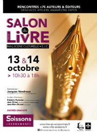 Salon du livre. Du 13 au 14 octobre 2018 à Soissons. Aisne.  10H30